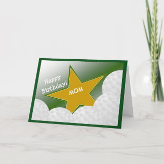 Mom - Happy Birthday Golf Loving Mother! Card