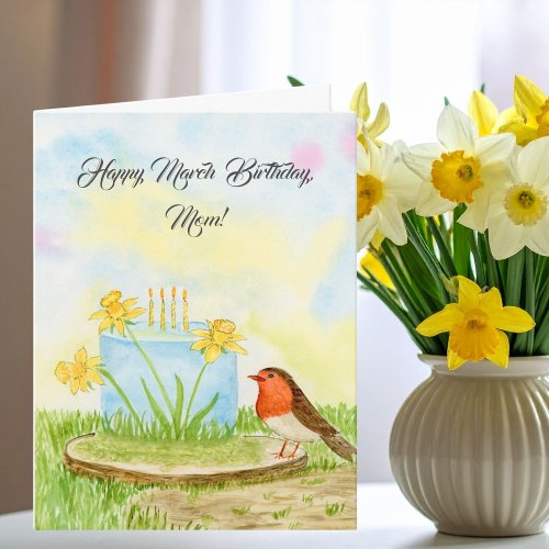 Mom Happy March Birthday Daffodils