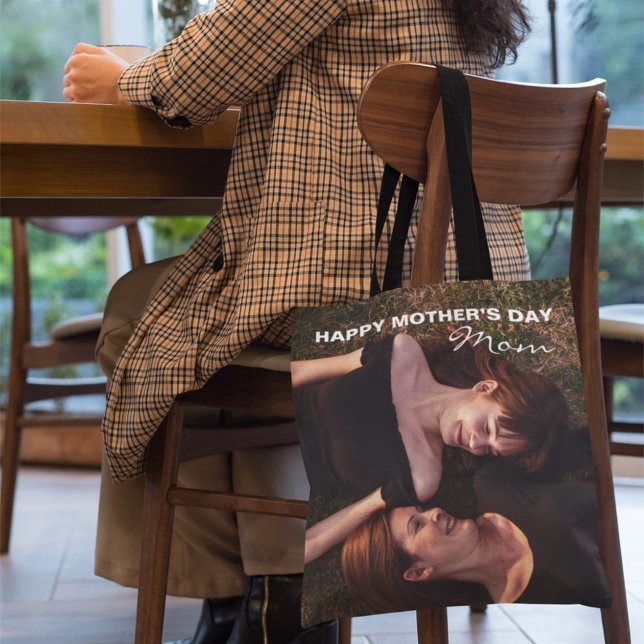 Mom-Happy Mother’s Day My Best Friend Photo Tote Bag (Creator Uploaded)