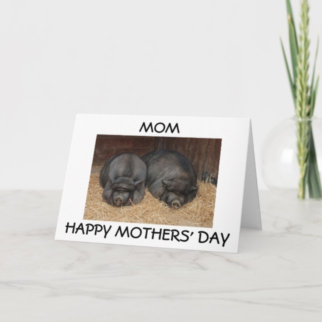 "MOM, HAPPY MOTHERS' DAY" FROM SON OR DAUGHTER CARD (Front)