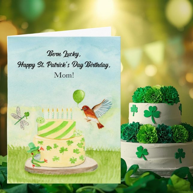 Mom Happy St Patricks Day Birthday Card (Creator Uploaded)