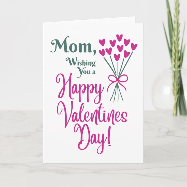 Mom Happy Valentine's Day Card (Front)