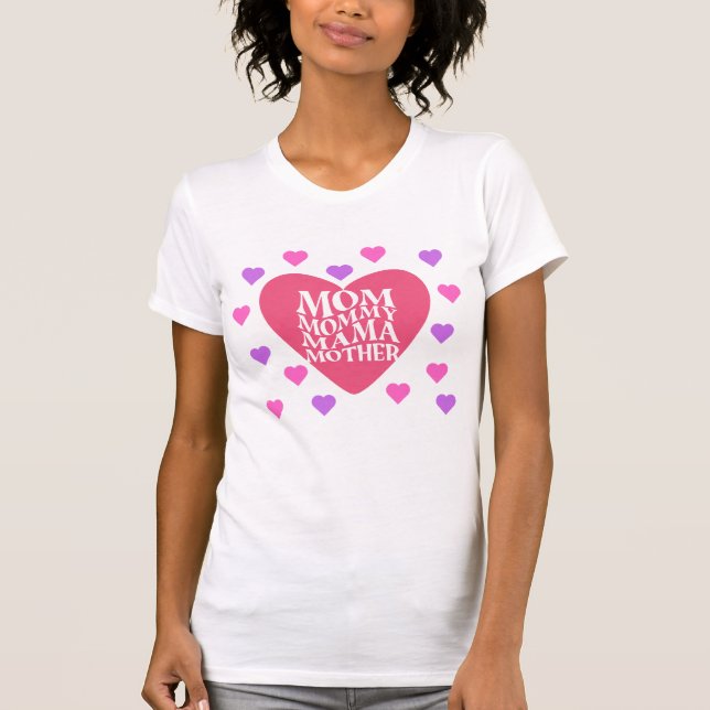 mom has many names t-shirt (Front)