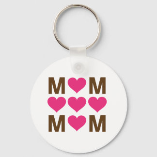 Mom Heart Cross - 2.25" Basic Button Keychain