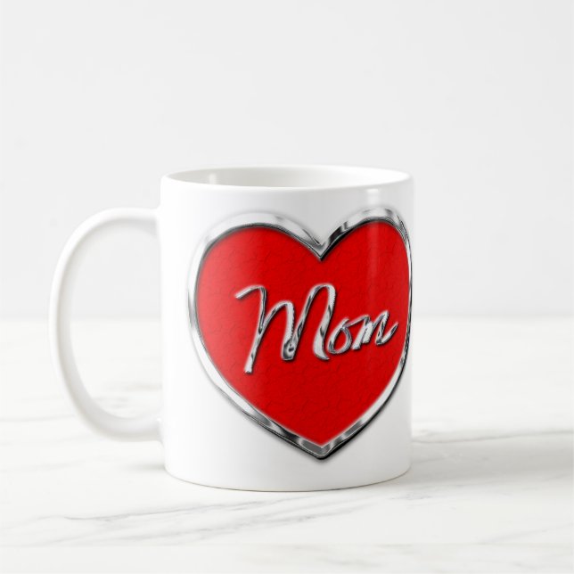 Mom Heart Mug (Left)