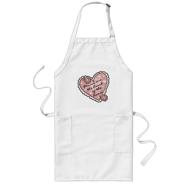 Mom Heart of the Home Long Apron (Front)