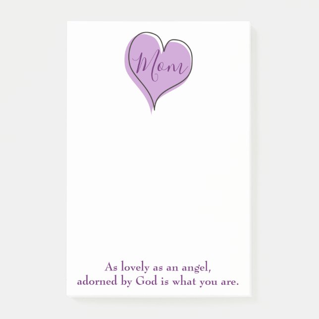 Mom Heart Post-it Notes (Front)