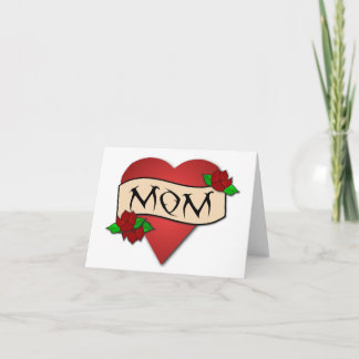 Mom heart tattoo Mother's Day card