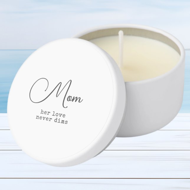 Mom her light never dims mini candle favors (Creator Uploaded)