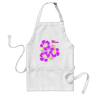 Mom Hibiscus Flower Apron