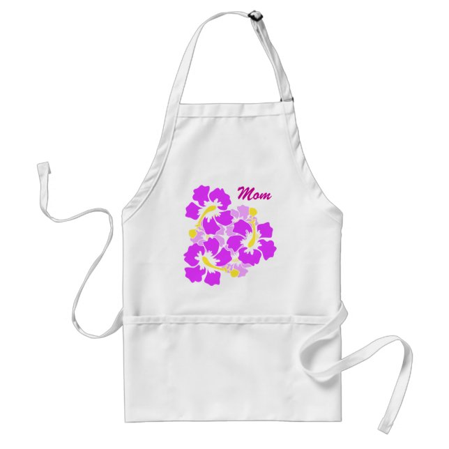 Mom Hibiscus Flower Apron (Front)