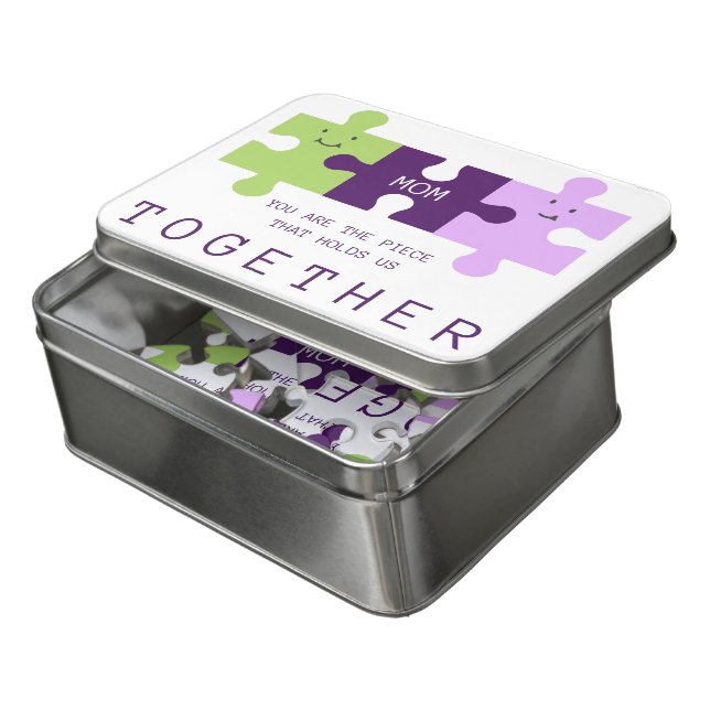 Mom Holds Us Together Puzzle (Lid Open)