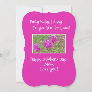 Mom, How Lucky Am I?/roses/Mother's Day