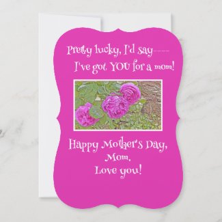 Mom, How Lucky Am I?/roses/Mother's Day