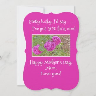 Mom, How Lucky Am I?/roses/Mother's Day
