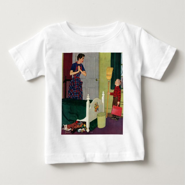 Mom, I Cleaned My Room! Baby T-Shirt (Front)