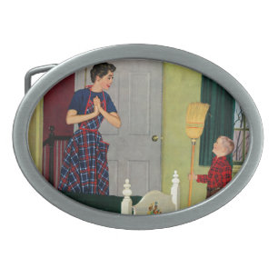 Mom, I Cleaned My Room! Belt Buckle