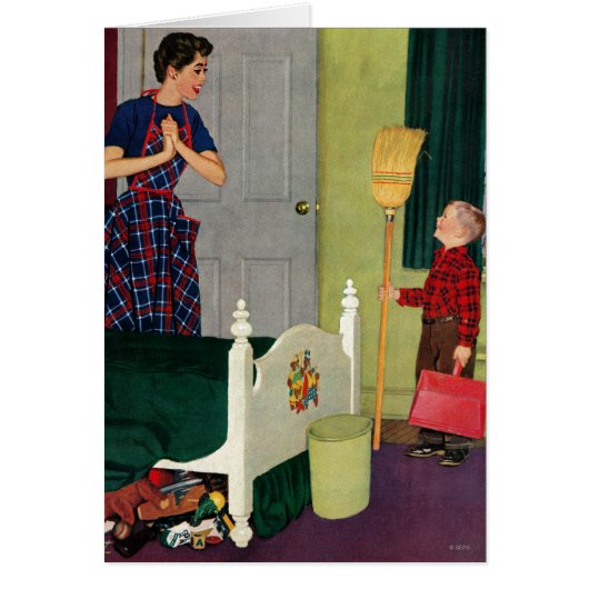 Mom, I Cleaned My Room! Cards (Front)