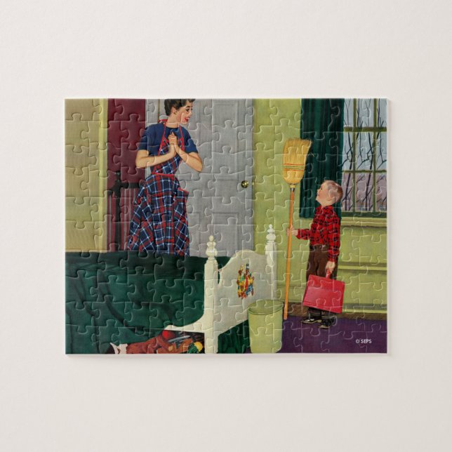 Mom, I Cleaned My Room! Jigsaw Puzzle (Horizontal)