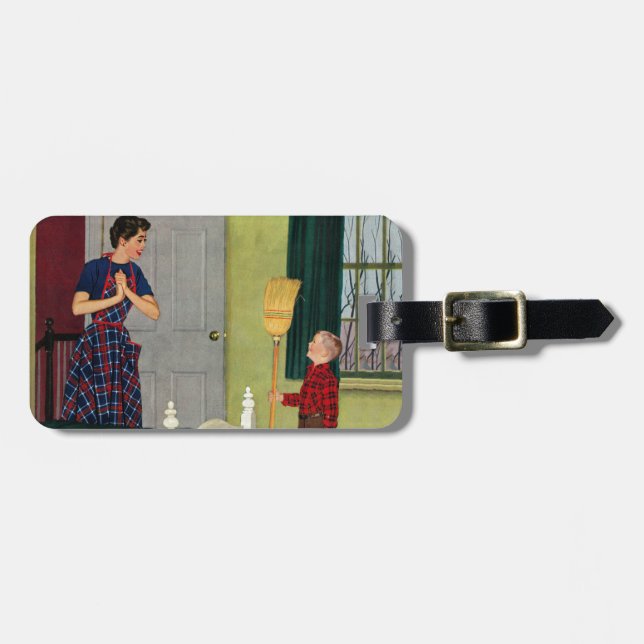 Mom, I Cleaned My Room! Luggage Tag (Front Horizontal)