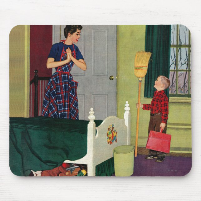 Mom, I Cleaned My Room! Mouse Pad (Front)