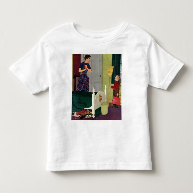 Mom, I Cleaned My Room! Toddler T-shirt (Front)