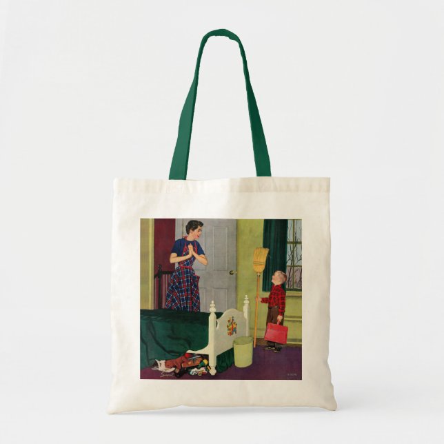 Mom, I Cleaned My Room! Tote Bag (Front)