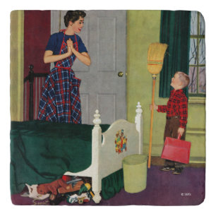 Mom, I Cleaned My Room! Trivet