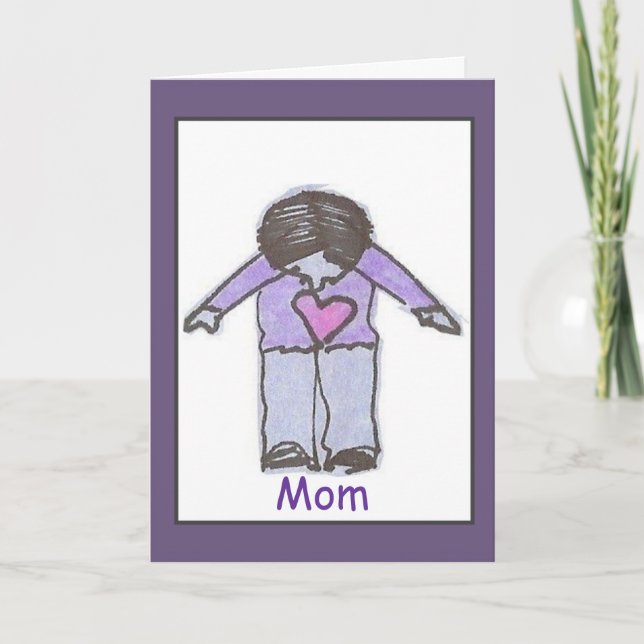 Mom, I Love You - Card (Front)
