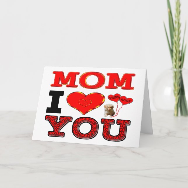 Mom I Love You Card (Front)