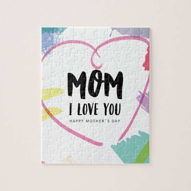 Mom I love you Jigsaw Puzzle (Vertical)