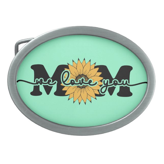 Mom I Love You Mother's Day-43250 Belt Buckle (Front)