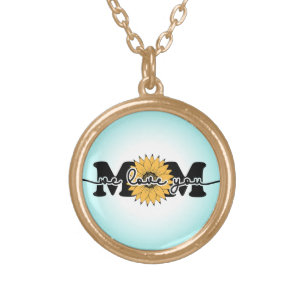 Mom I Love You Mother's Day-43250 Gold Plated Necklace