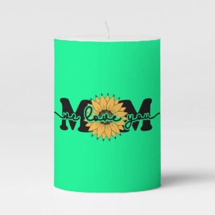Mom I Love You Mother's Day-43250 Pillar Candle