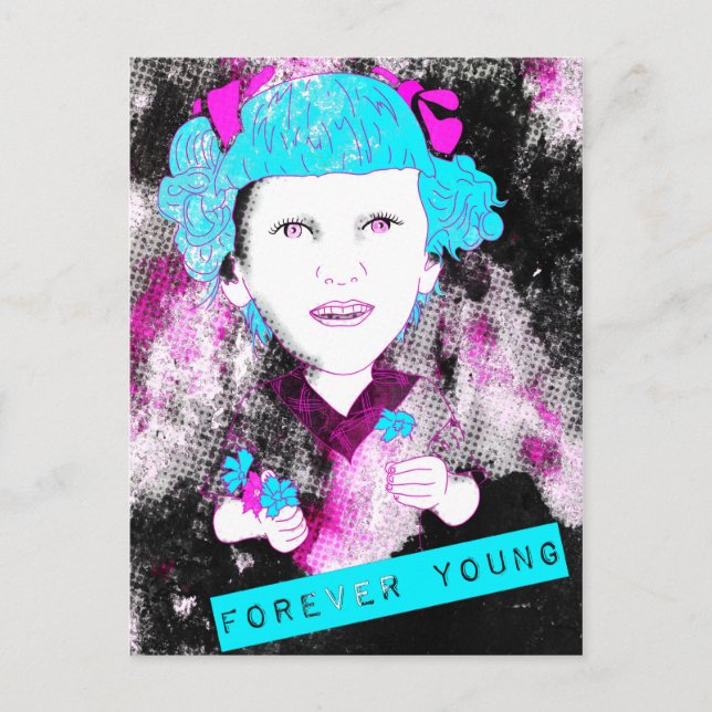 mom, i miss you... forever young postcard (Front)