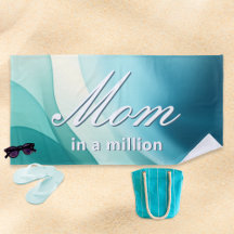 Mom In A Million Elegant Aqua Mother's Day