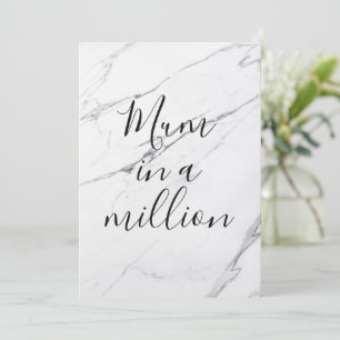 Mom in a Million White Marble Mother's Day
