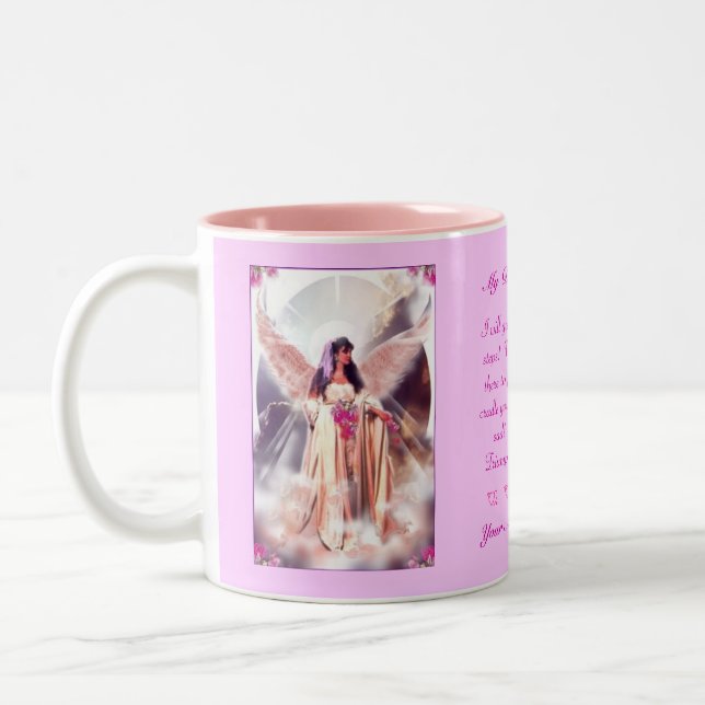 Mom in Heaven Two-Tone Coffee Mug (Left)