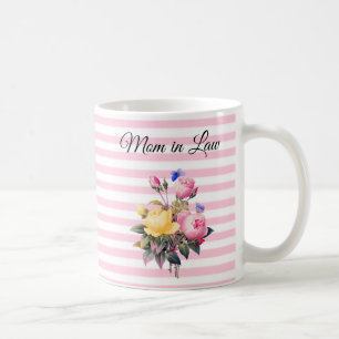 Mom in Law Rose Bouquet Personalized Mug