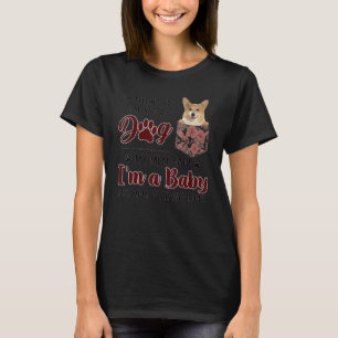 Mom Is Always Right Floral Corgi Dog Pocket T-Shirt