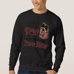 Mom Is Always Right Floral Pomeranian Dog Pocket Sweatshirt
