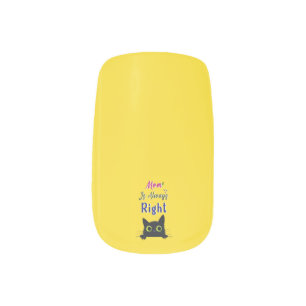 Mom Is Always Right Minx Nail Art