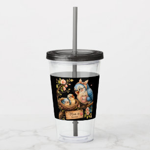 Mom Is Home Black Tumbler Bird Gift