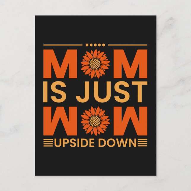 Mom is just wow, mothers day gift ideas T-Shirt Postcard (Front)