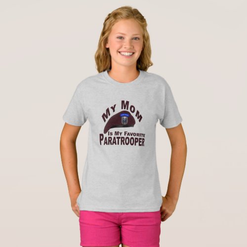 Mom is My Favorite 82nd Airborne Paratrooper T_Shi T_Shirt