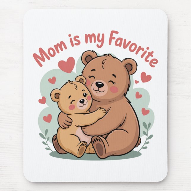 Mom Is My Favorite Mouse Pad (Front)