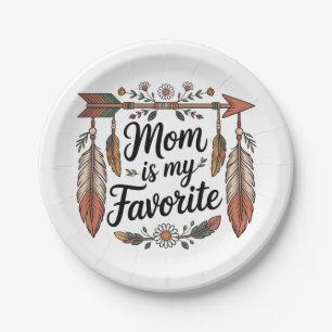 Mom Is My Favorite Paper Plates