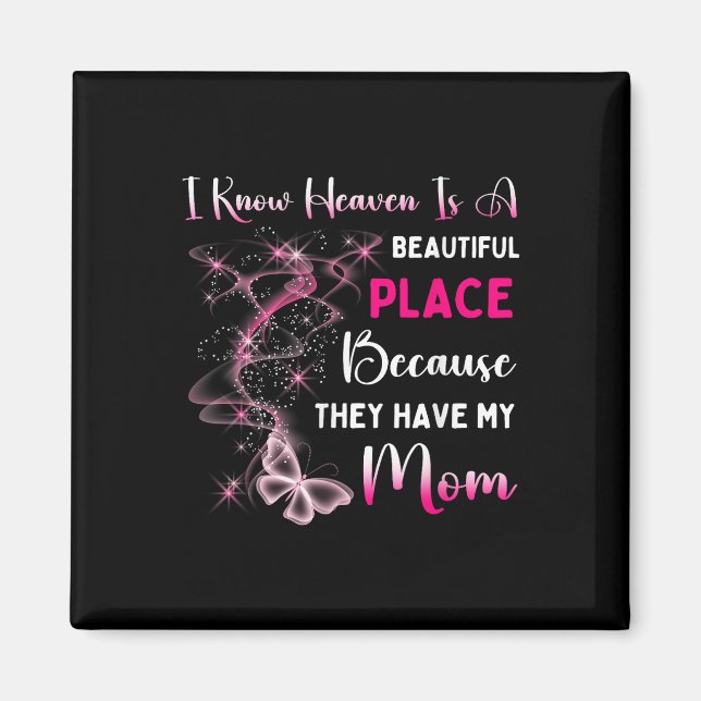 Mom Is My Guardian-angel In Heaven Memorial Day Magnet (Front)