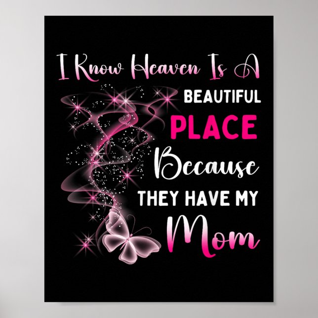 Mom Is My Guardian-angel In Heaven Memorial Day Poster (Front)