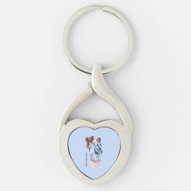 Mom is the best keychain (Front)